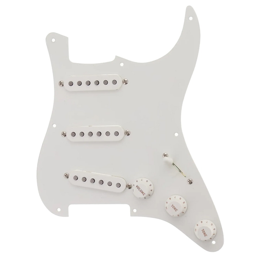 Fender American Classic 50s Stratocaster Single Ply Loaded Pickguard - White - Reclaimed