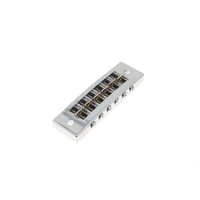 Harmonica Bridge with Bridge Posts - Chrome - Reclaimed