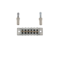 Harmonica Bridge with Bridge Posts - Chrome - Reclaimed