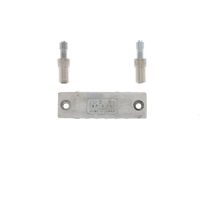 Harmonica Bridge with Bridge Posts - Chrome - Reclaimed