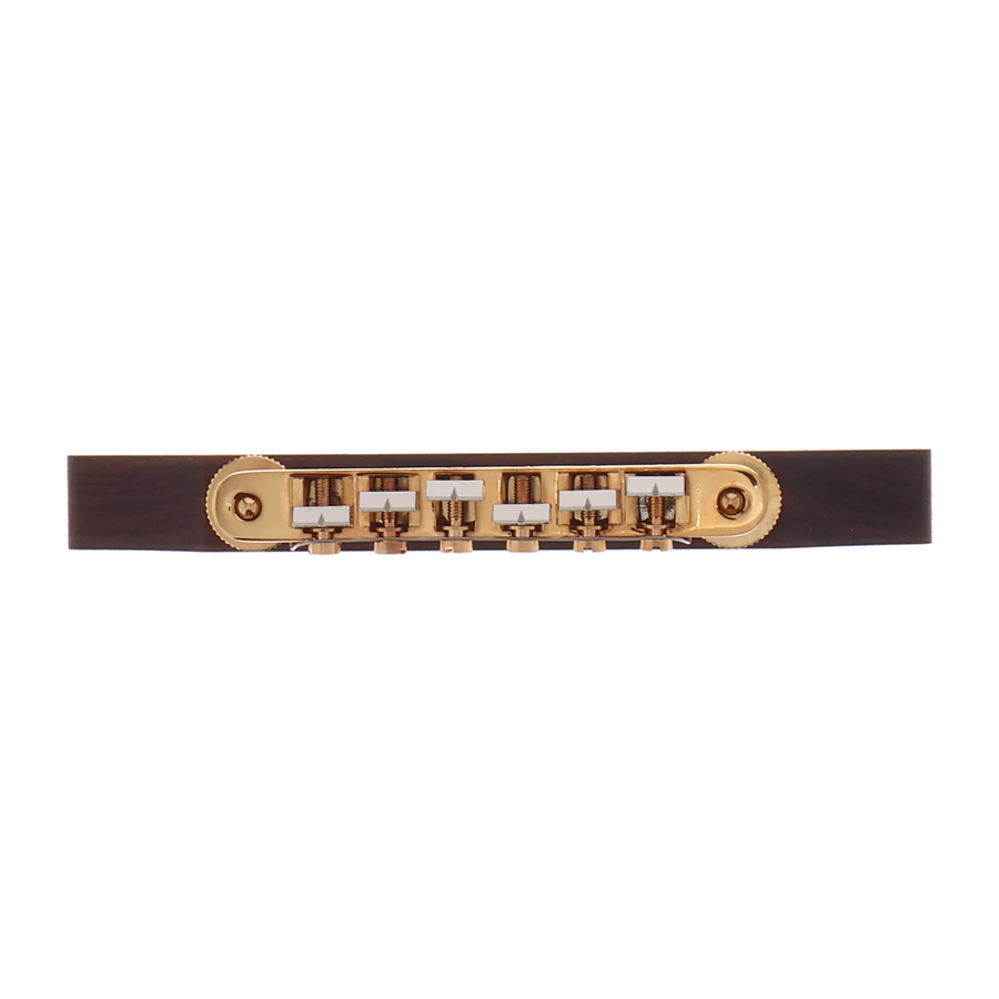 Gretsch AOM Bridge Assembly Rosewood - Gold - Reclaimed