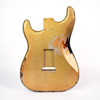 Stratocaster Custom Painted Body - FOF Shoreline Gold over 3-Tone Burst - Reclaimed