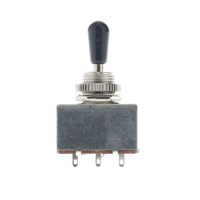 3 Way Toggle Selector Switch w/ Tip - Black - Reclaimed