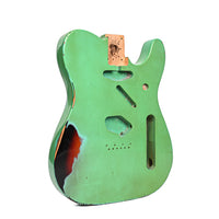 Telecaster Custom Painted Body - FOF Seafoam Green over 3-Tone Burst - Reclaimed