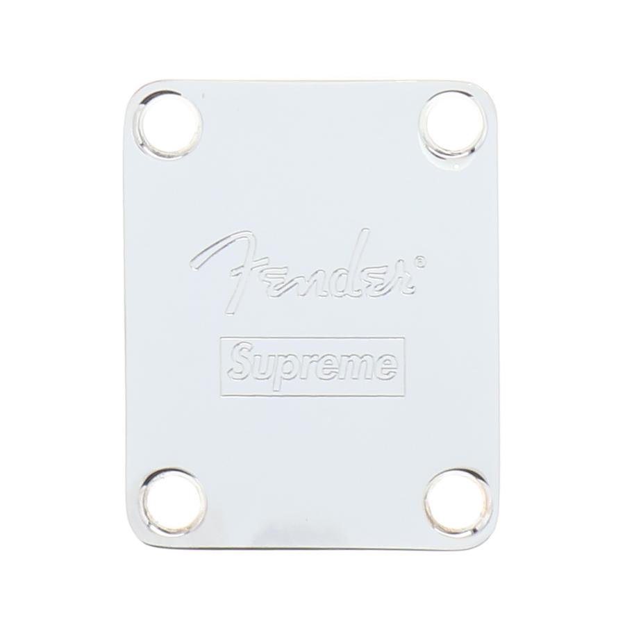 Fender Supreme Neck Plate - Chrome - Reclaimed