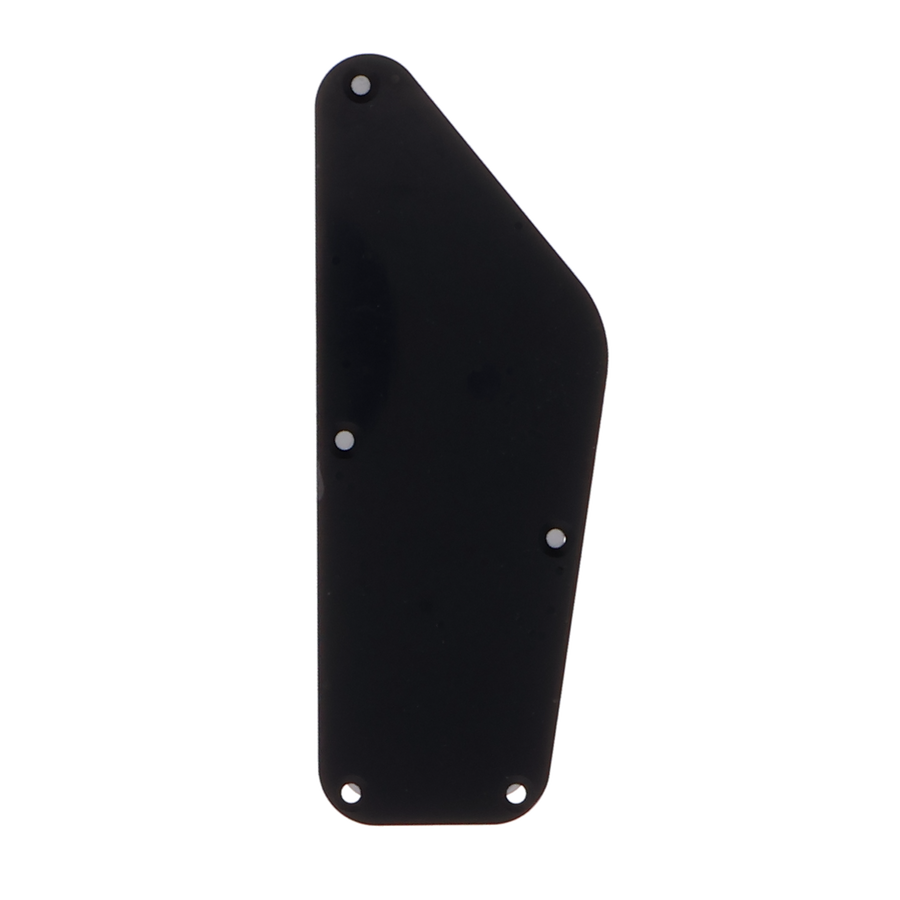 Aerodyne P Bass Control Cover Single Ply - Black - Reclaimed