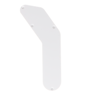 Aerodyne Jazz Bass Control Cover Single Ply - White - Reclaimed