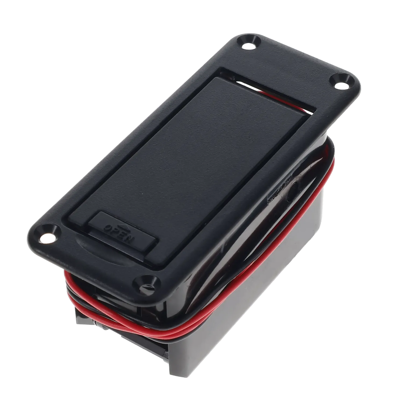 9V Battery Box for Active Electronics - No screws - Reclaimed