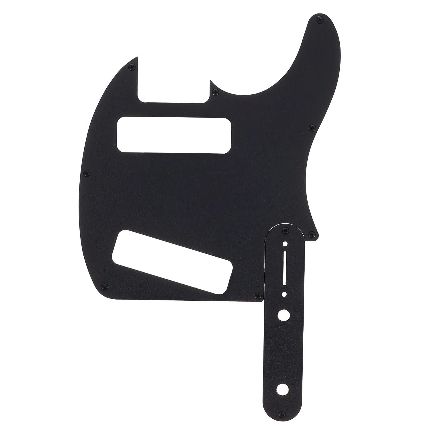 ASAT Special Pickguard & Control Plate Set - Black Powder-coated Aluminum