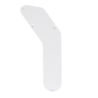 Aerodyne Jazz Bass Control Cover Single Ply - White - Reclaimed