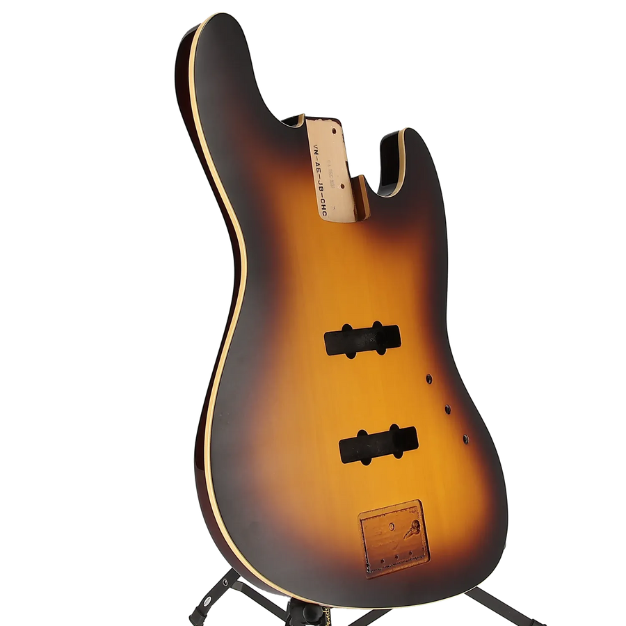 Aerodyne Special Jazz Bass Body - Chocolate Burst - Reclaimed