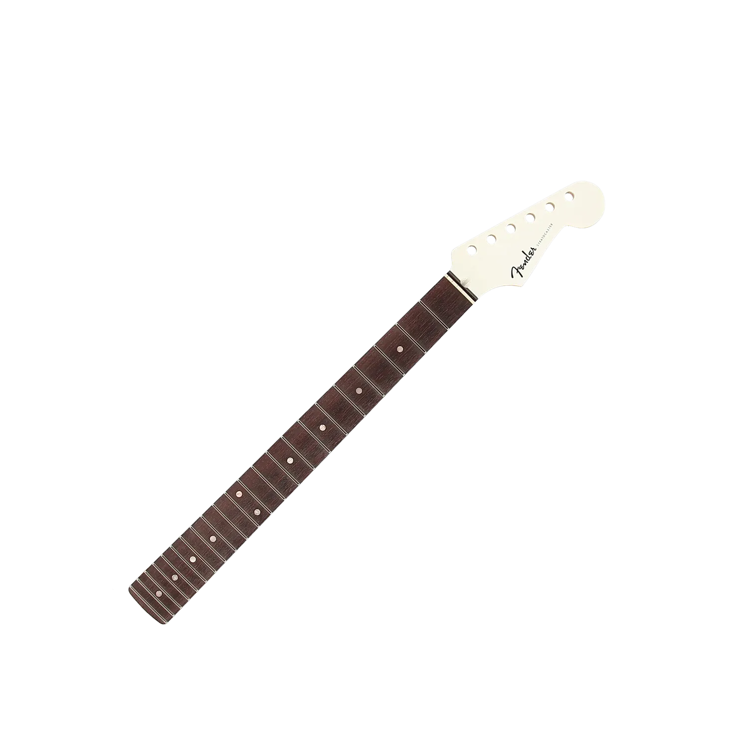 Aerodyne Special Painted Headstock Stratocaster Neck - Rosewood Fingerboard - Bright White - Reclaimed