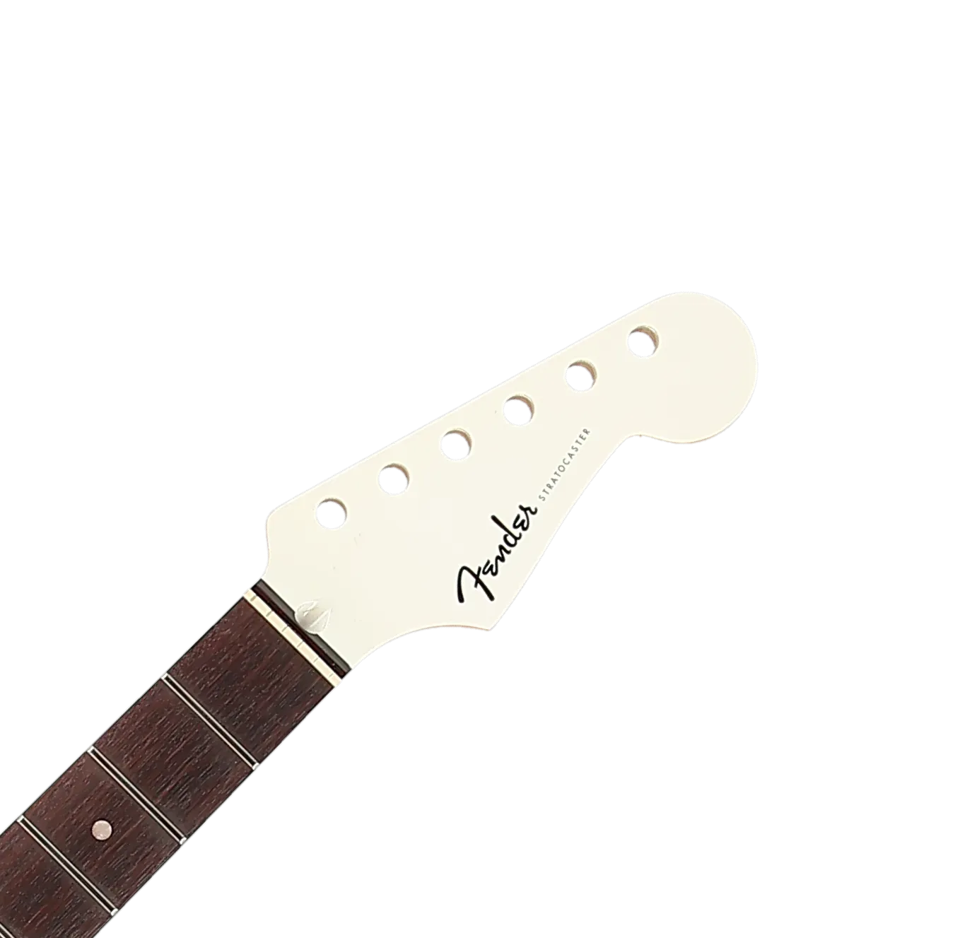 Aerodyne Special Painted Headstock Stratocaster Neck - Rosewood Fingerboard - Bright White - Reclaimed