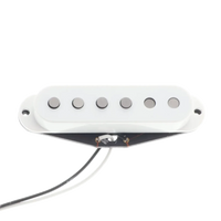 Aerodyne Stratocaster Fat 50's Single Coil Bridge Pickup 6.5k - White - Reclaimed