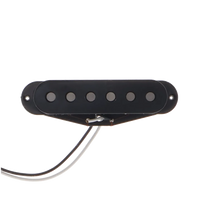 Aerodyne Stratocaster Fat 50's Single Coil Neck Pickup 6.3k - Black - Reclaimed