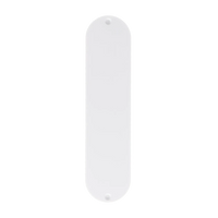 Aerodyne Telecaster Control Cover Single Ply - White - Reclaimed