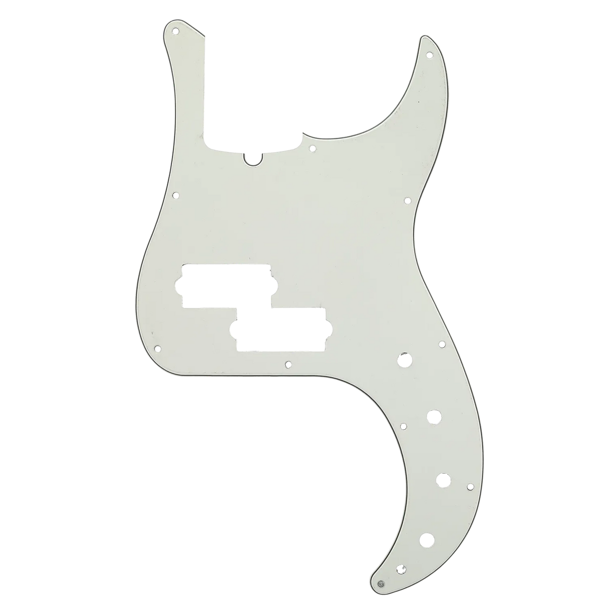 Fender 11-Hole Pickguard for Active Precision Bass - Parchment - Reclaimed