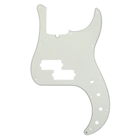 Fender 11-Hole Pickguard for Active Precision Bass - Parchment - Reclaimed