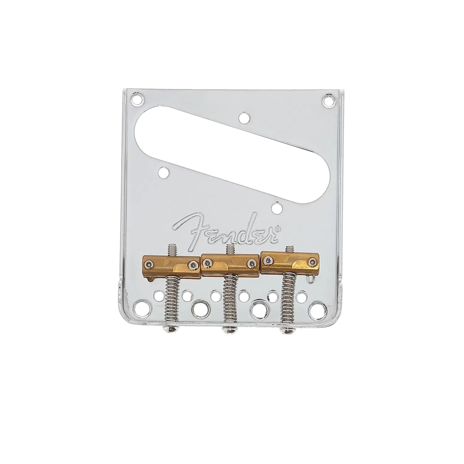 Fender 3-Saddle American Pro Telecaster Bridge Assembly - Chrome - Reclaimed