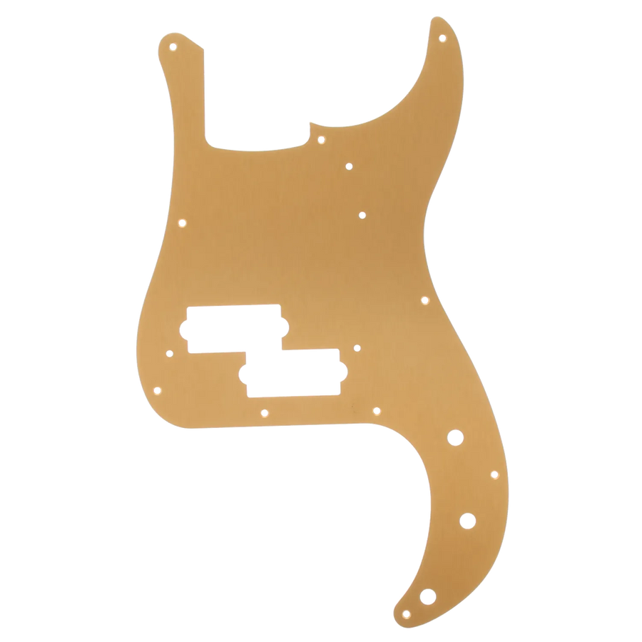 Fender '57 P-Bass Pickguard - Gold Anodized - Reclaimed