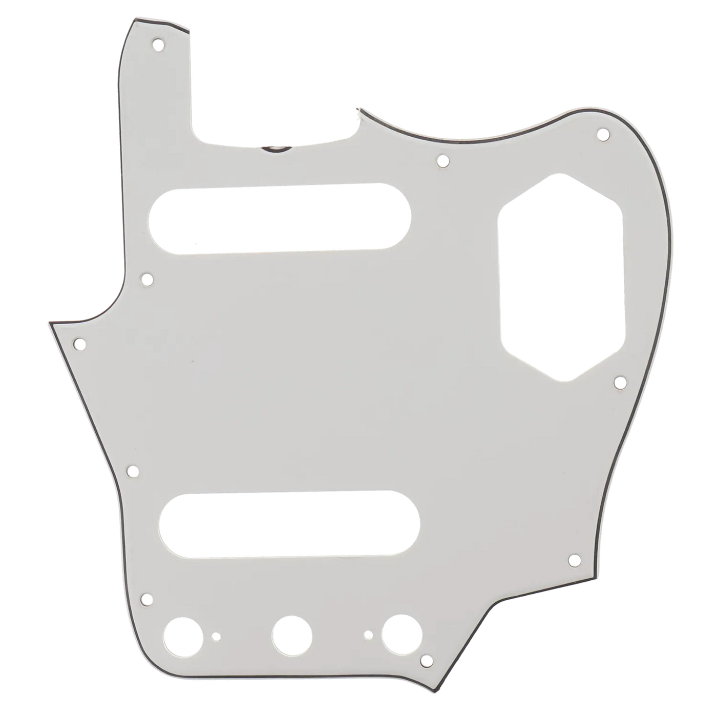Fender 65 Jaguar Pickguard 3 Ply - Eggshell - Reclaimed