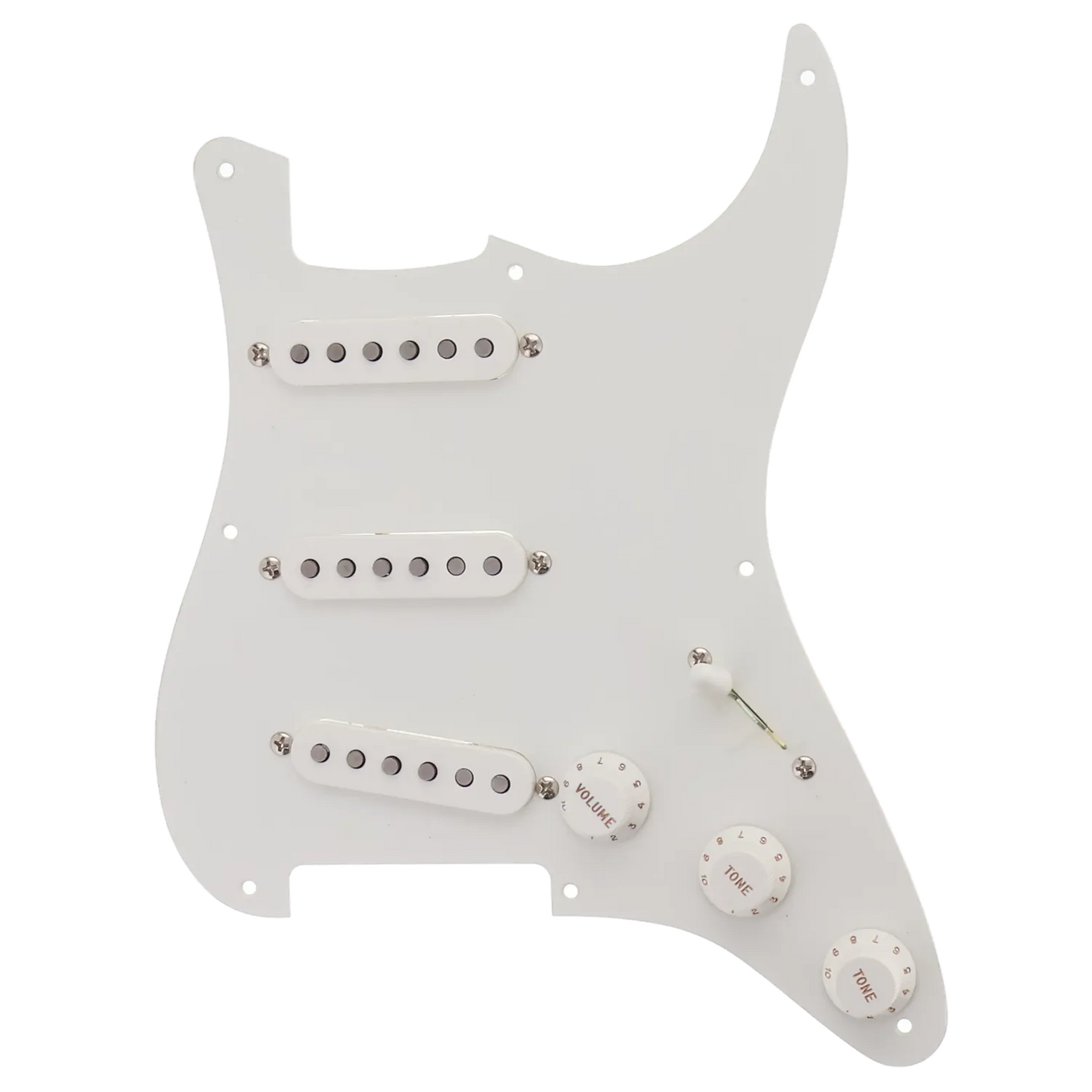 Fender American Classic 50s Stratocaster Single Ply Loaded Pickguard - White - Reclaimed