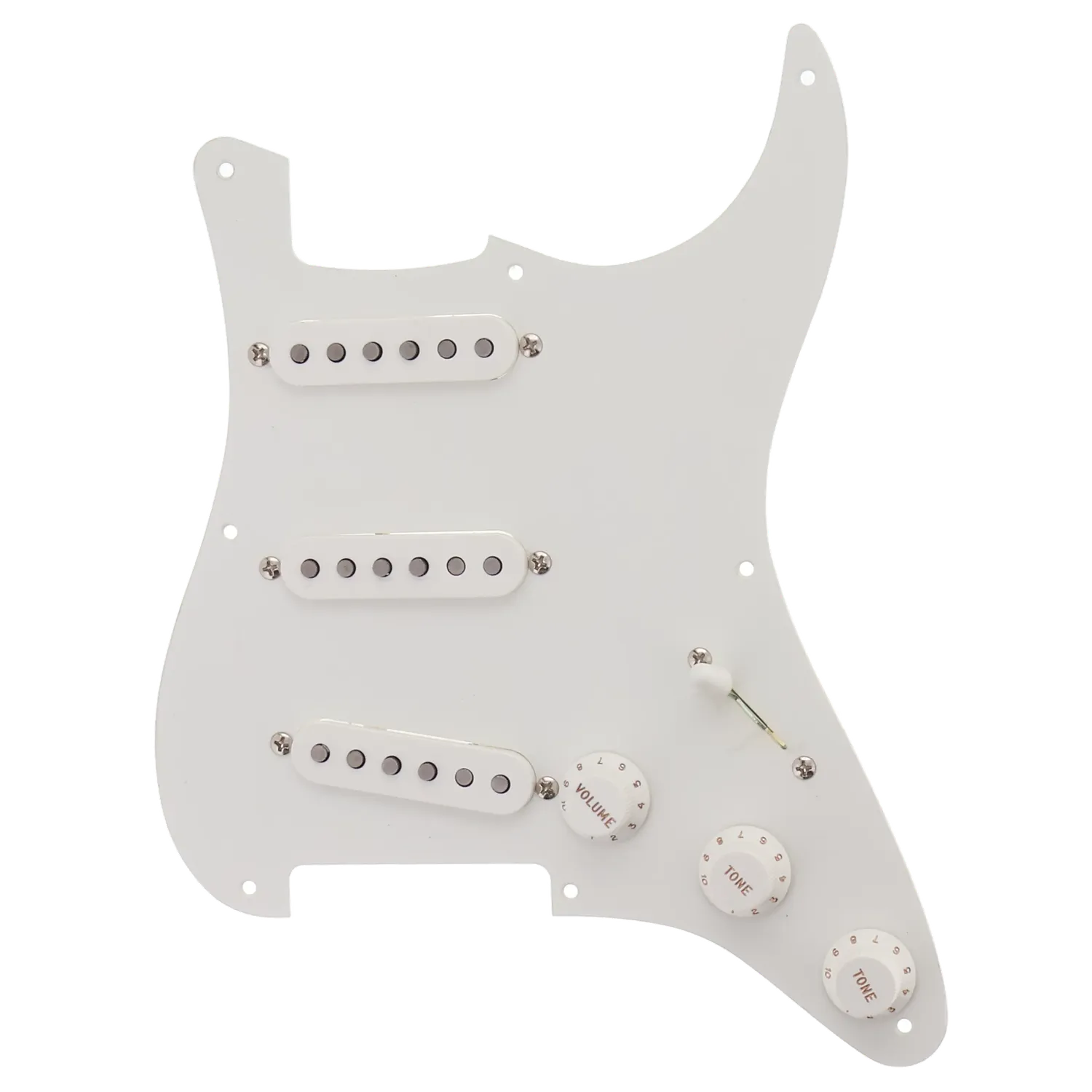 Fender American Classic 50s Stratocaster Single Ply Loaded Pickguard - White - Reclaimed