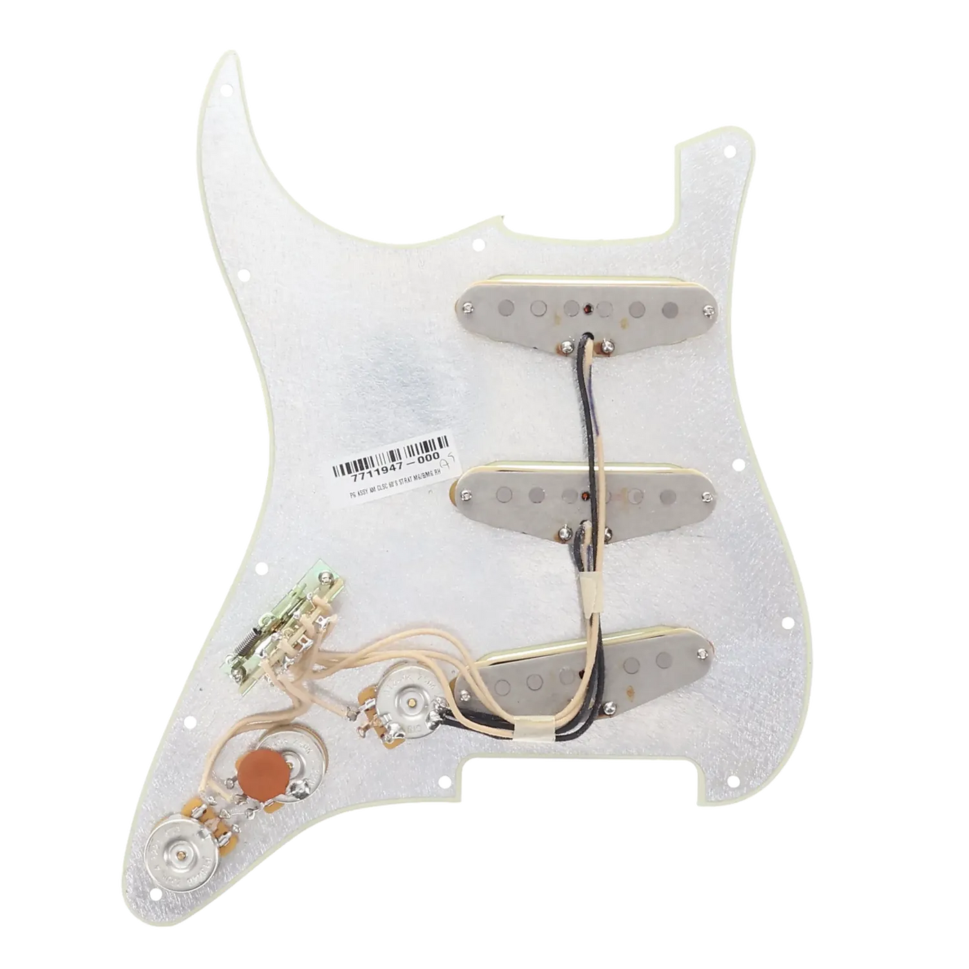 Fender American Classic 60s Stratocaster Loaded Pickguard Assembly - Mint Green - Reclaimed