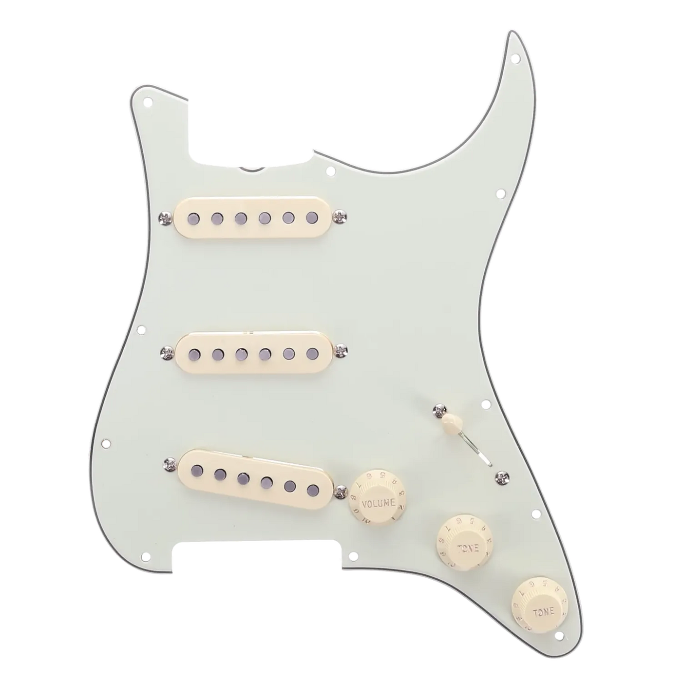Fender American Classic 60s Stratocaster Loaded Pickguard Assembly - Mint Green - Reclaimed