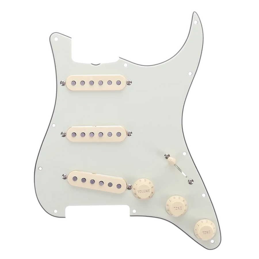 Fender American Classic 60s Stratocaster Loaded Pickguard Assembly - Mint Green - Reclaimed