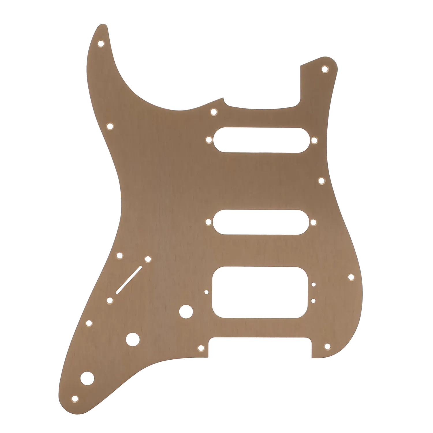 Fender American Deluxe '62 Strat HSS Pickguard - Left Handed - Gold Anodized - Reclaimed