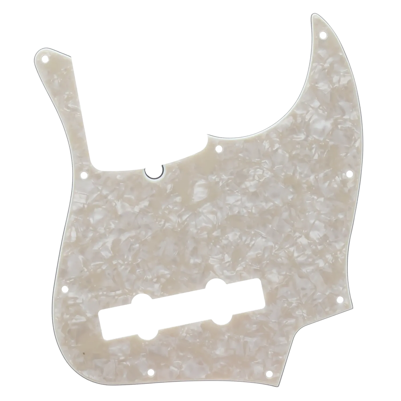 Fender American Deluxe Jazz Bass Pickguard - 5 String - Aged Pearl - Reclaimed