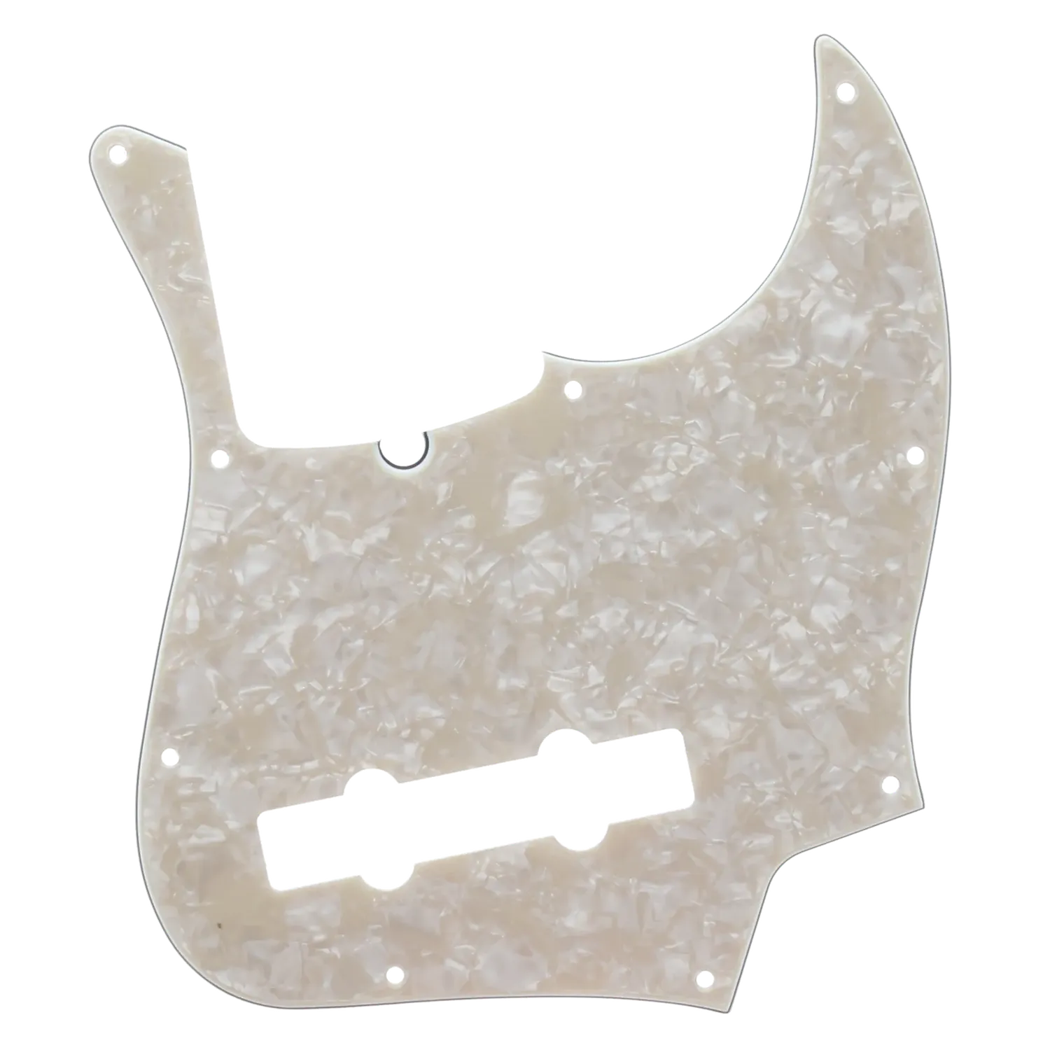 Fender American Deluxe Jazz Bass Pickguard - 5 String - Aged Pearl - Reclaimed