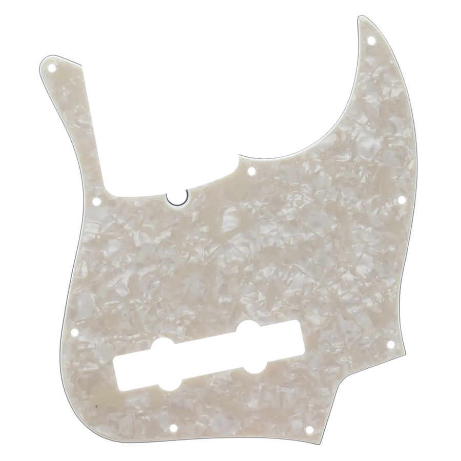 Fender American Deluxe Jazz Bass Pickguard - 5 String - Aged Pearl - Reclaimed