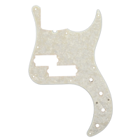 Fender American Deluxe Precision Bass V 10-Hole Pickguard - Aged Pearl - Reclaimed