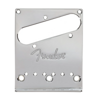 Fender American Left Handed Telecaster Bridge Plate - Chrome - Reclaimed