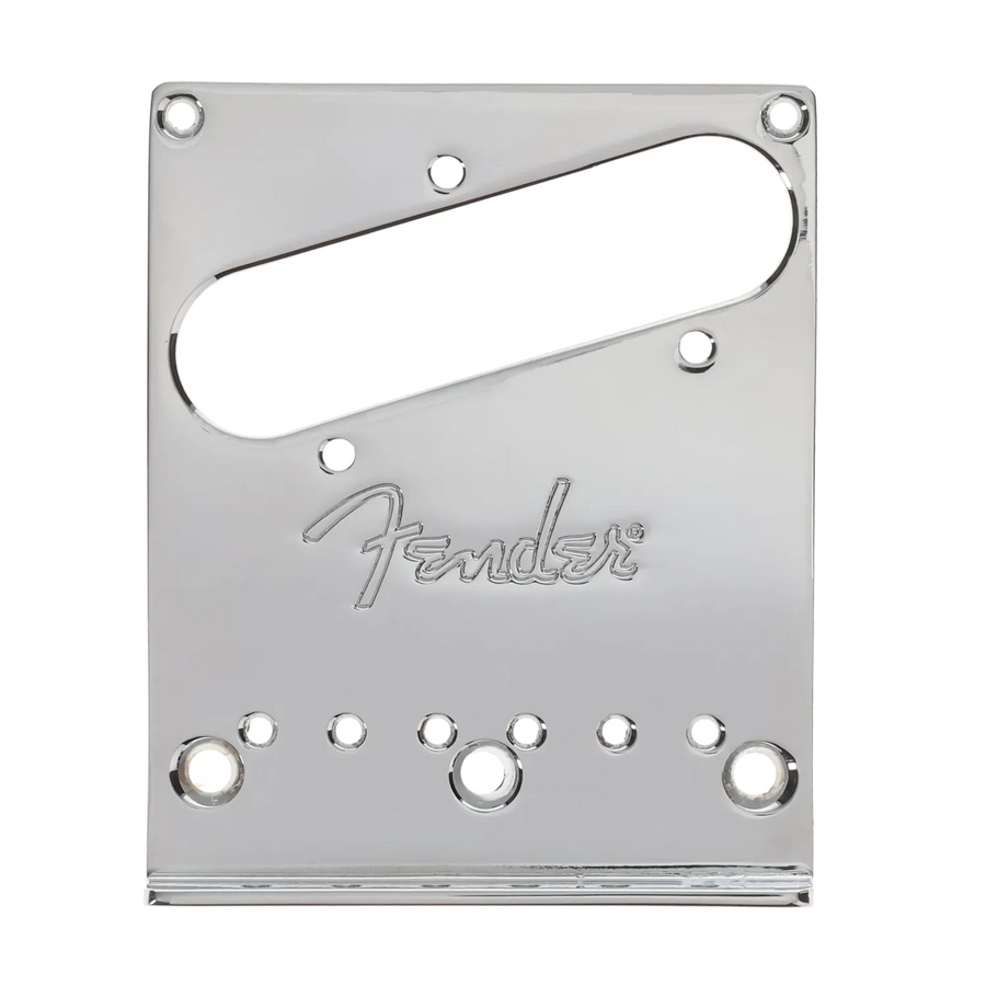 Fender American Left Handed Telecaster Bridge Plate - Chrome - Reclaimed
