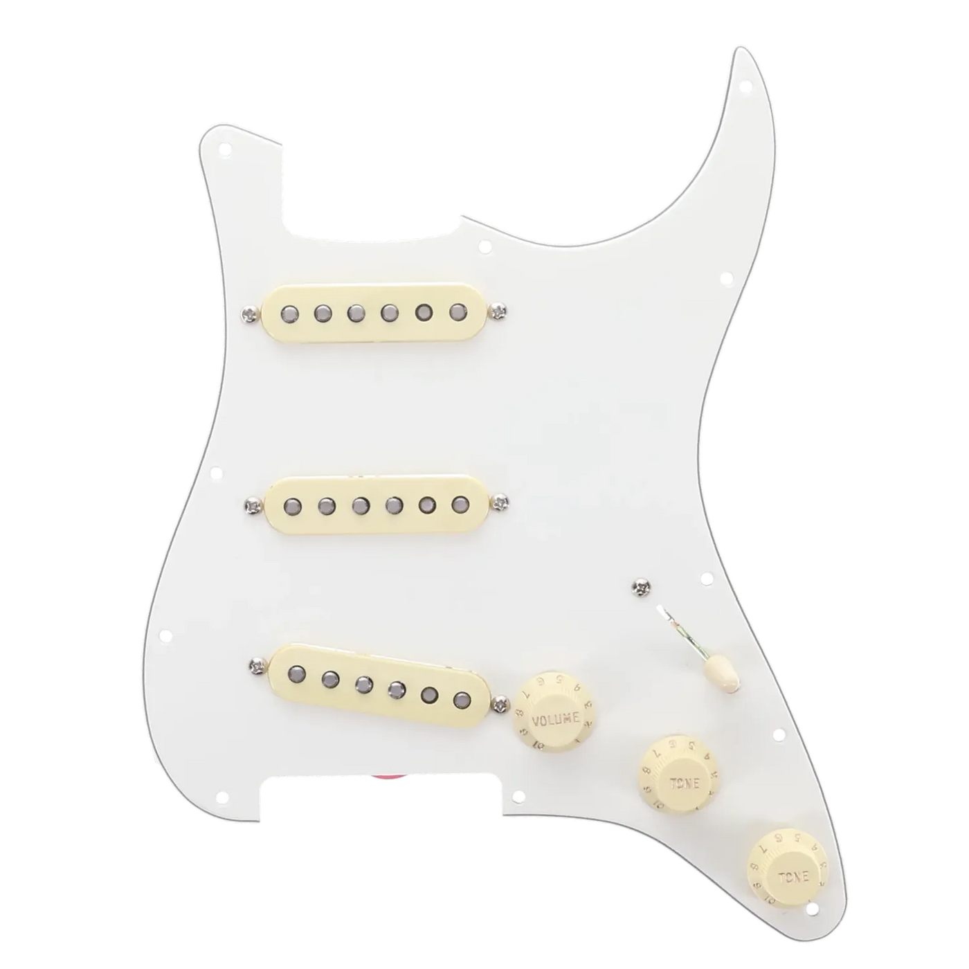 Fender American Pro II Stratocaster Loaded Pickguard - Aged White - Reclaimed
