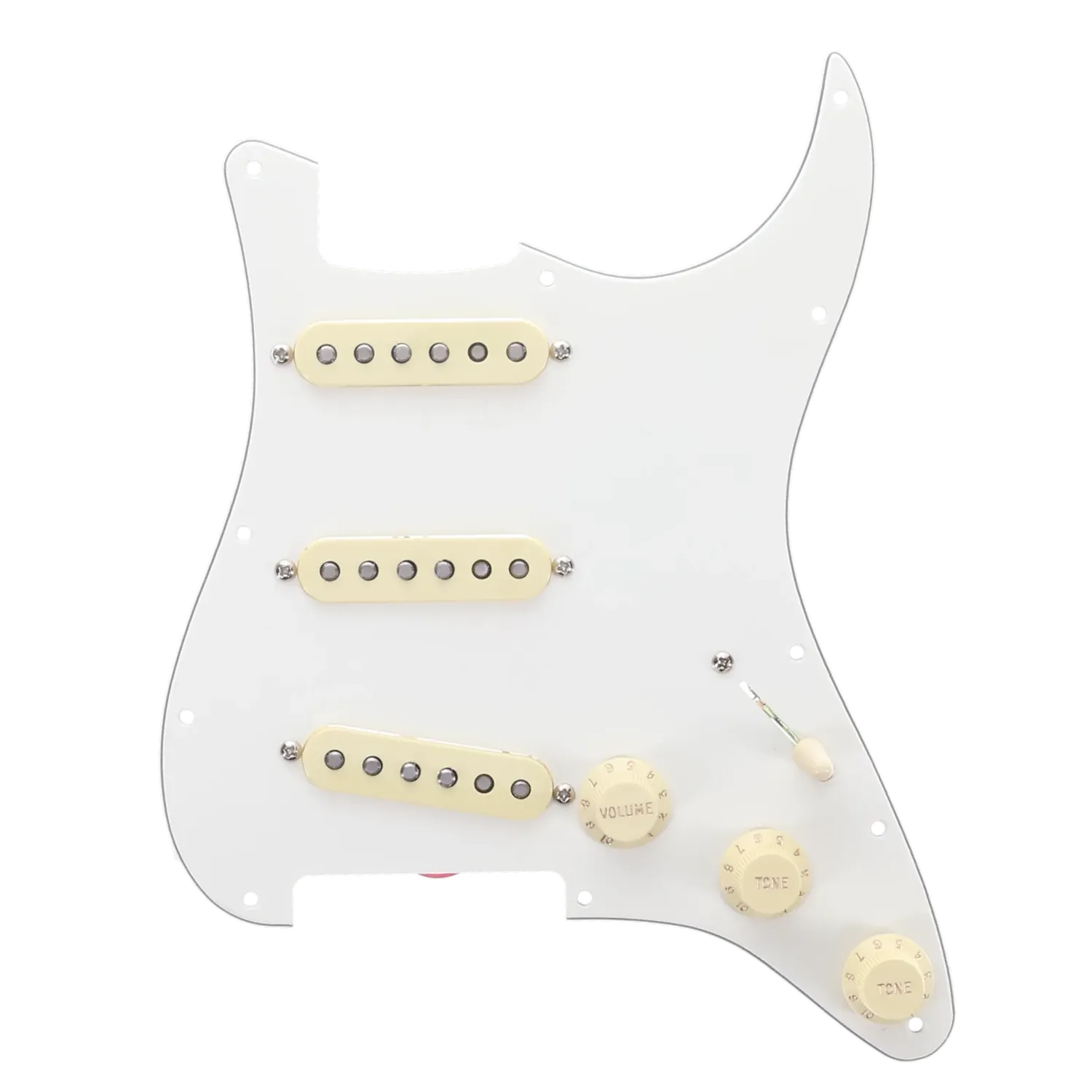 Fender American Pro II Stratocaster Loaded Pickguard - Aged White - Reclaimed