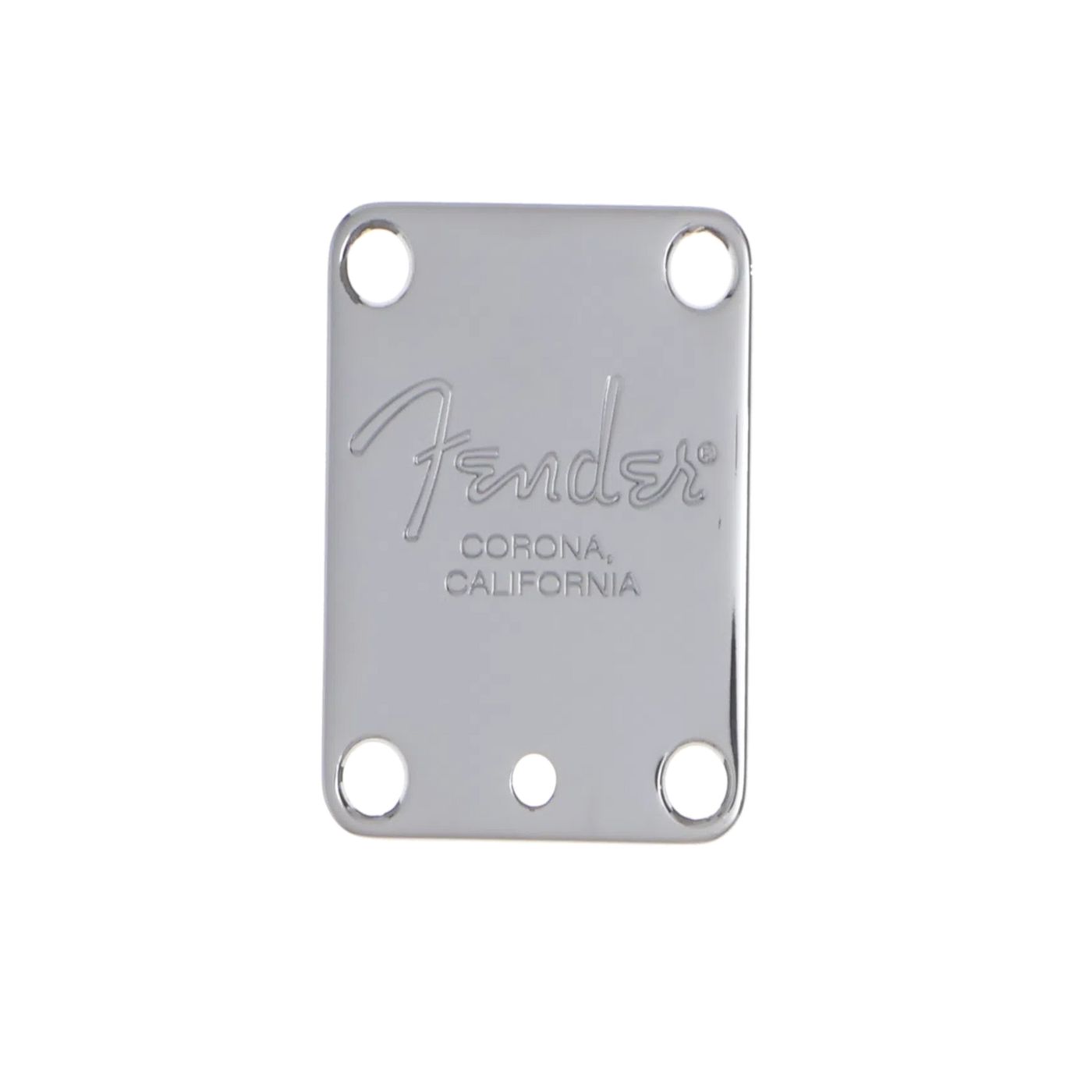 Fender American Series Neck Plate With "Fender Corona" Stamp - Chrome - Reclaimed