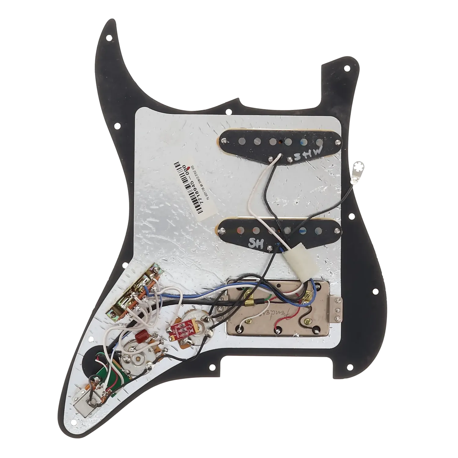 Fender American Showcase Stratocaster Loaded Pickguard HSS - Black - Reclaimed