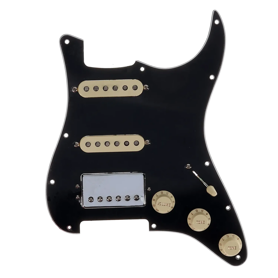Fender American Showcase Stratocaster Loaded Pickguard HSS - Black - Reclaimed