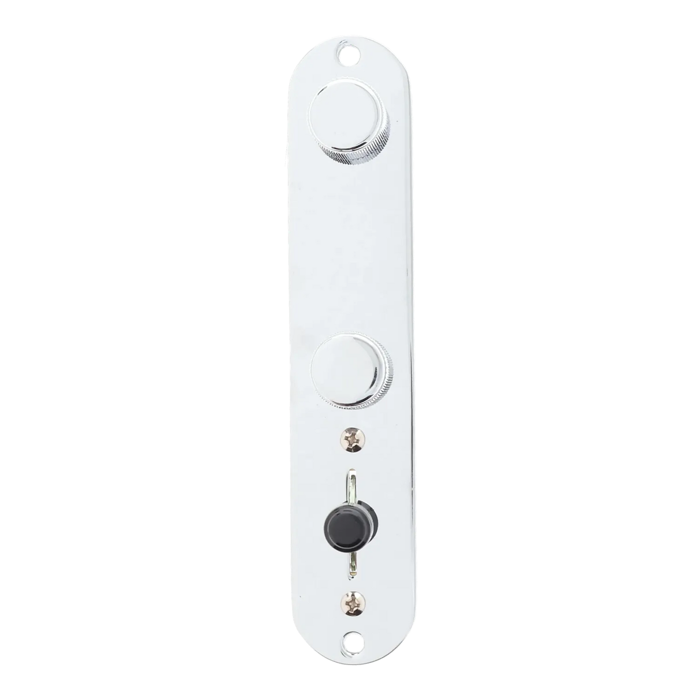 Fender American Showcase Telecaster Control Assembly with Treble Bleed and Grease Bucket Tone Control - Chrome - Reclaimed