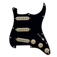 Fender American Special Strat Loaded Pickguard - Black - Reclaimed