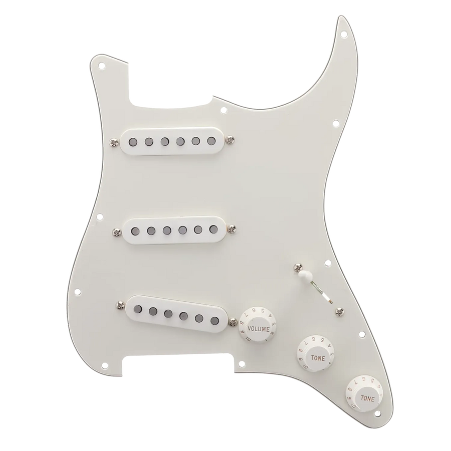 Fender American Special Strat Loaded Pickguard - Parchment - Reclaimed