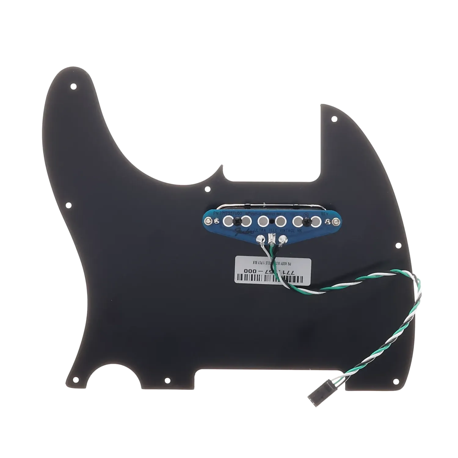 Fender American Ultra Noiseless Loaded Tele Guard - Black - Reclaimed