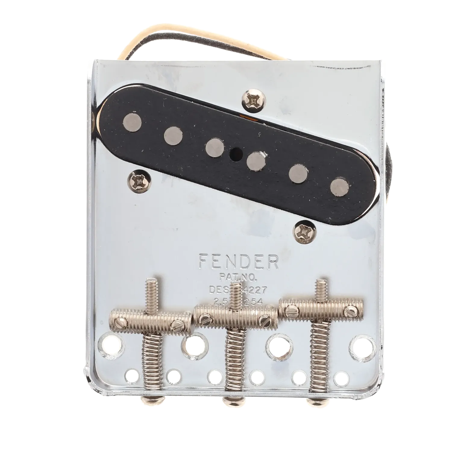 Fender Bridge Assembly - Wildwood '64 Tele Bridge Pickup - Reclaimed