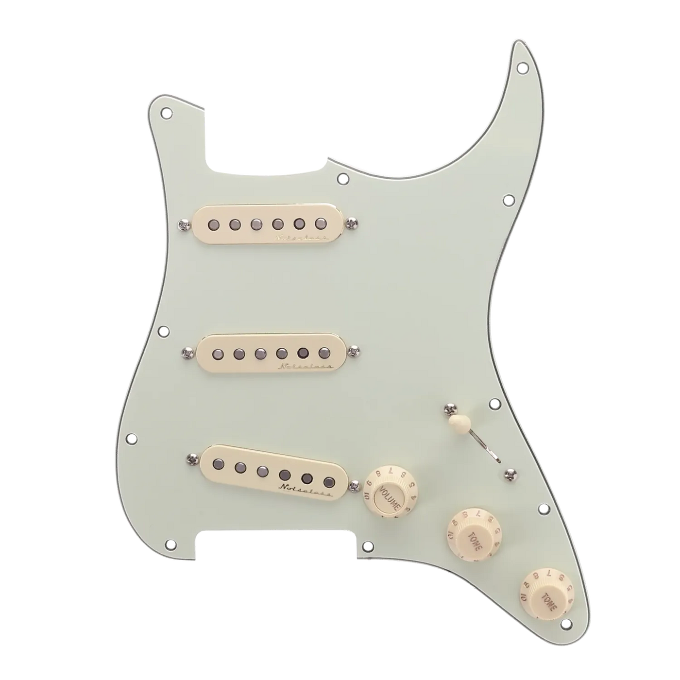 Fender Deluxe Roadhouse Strat Loaded Pickguard - Mint Green - Reclaimed