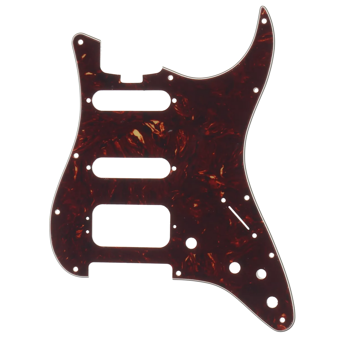 Fender Elite Stratocaster Pickguard HSS - Brown Shell - Reclaimed