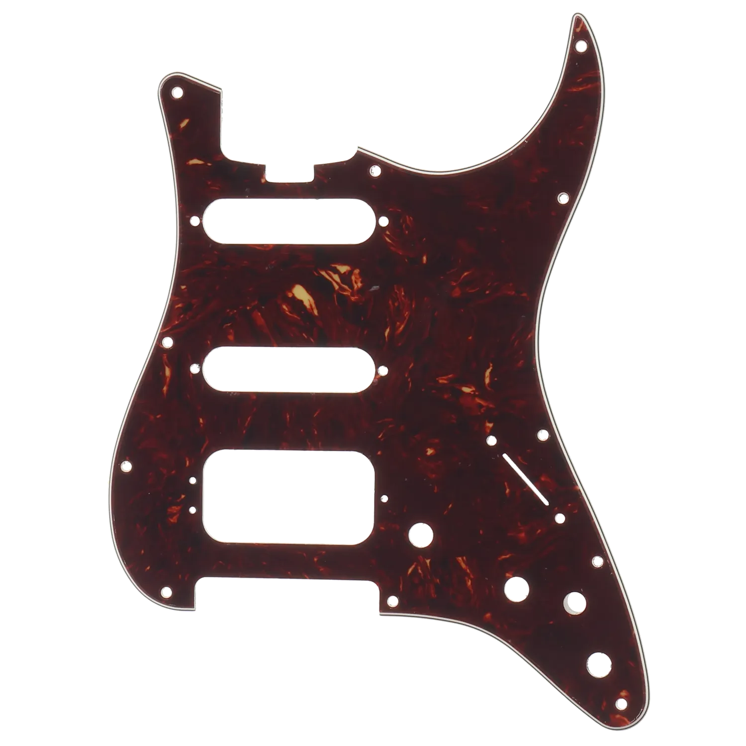Fender Elite Stratocaster Pickguard HSS - Brown Shell - Reclaimed